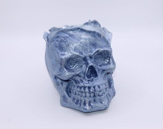 Lilac Chill Dreadful Elegance Skull Planter