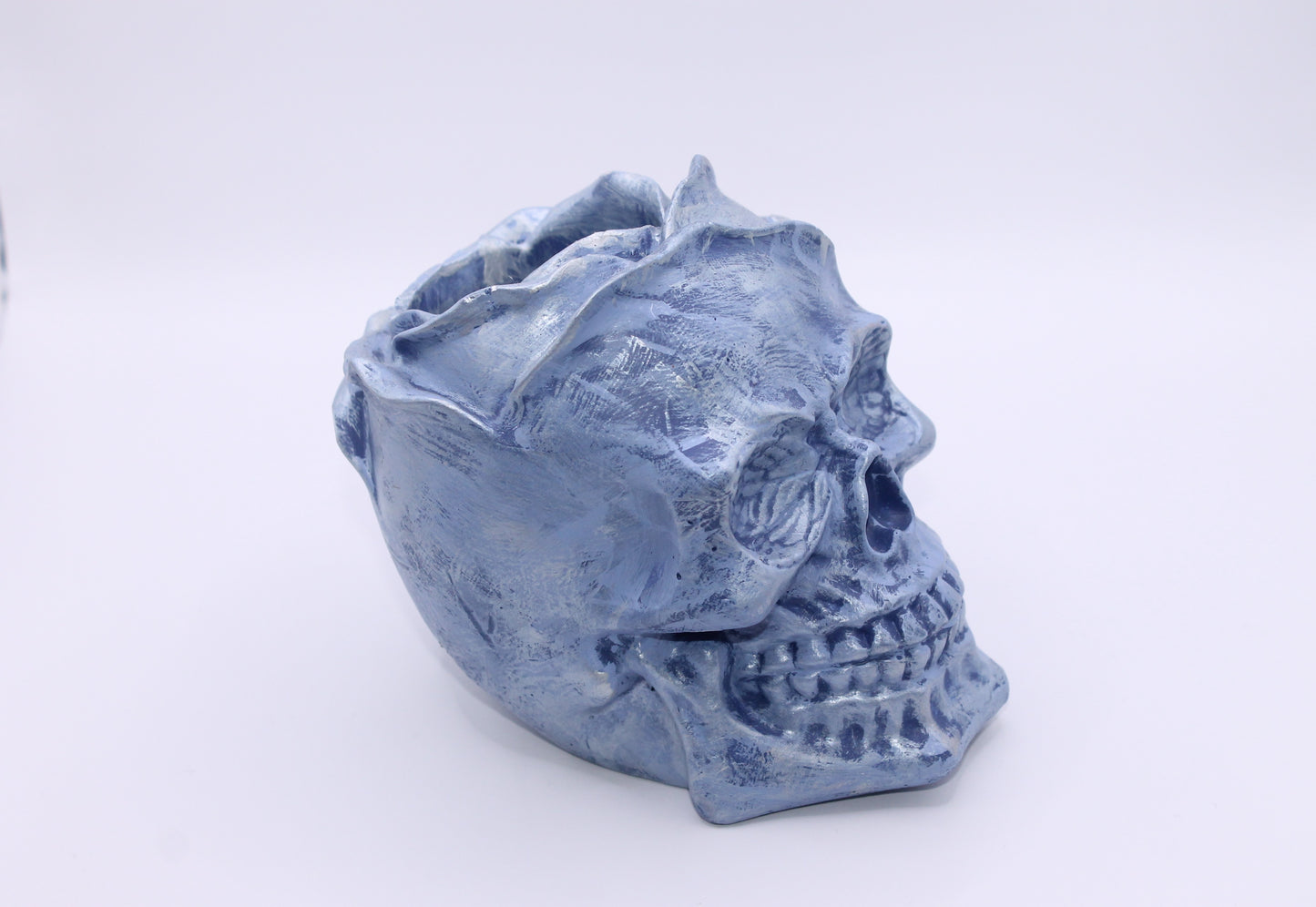 Lilac Chill Dreadful Elegance Skull Planter
