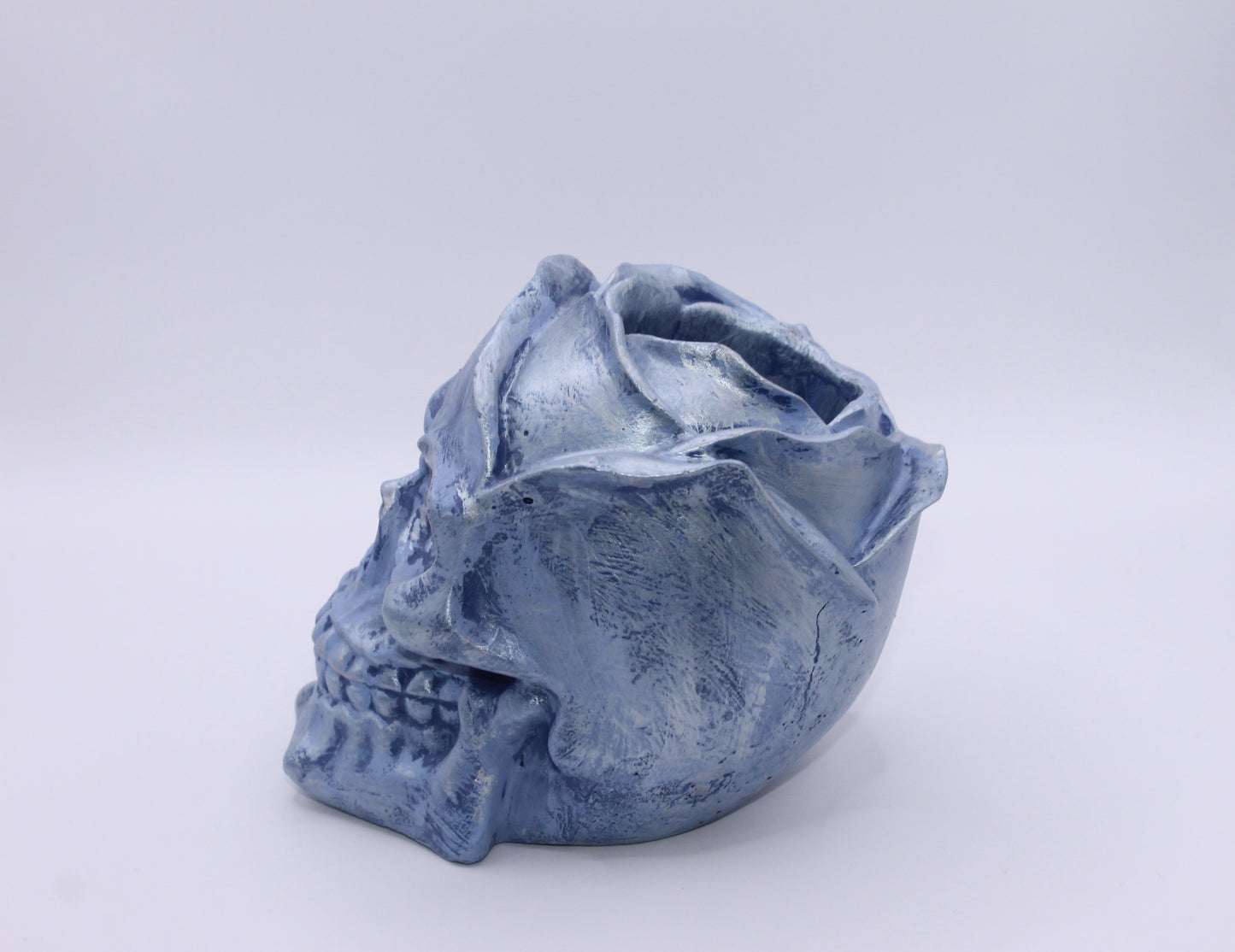 Lilac Chill Dreadful Elegance Skull Planter