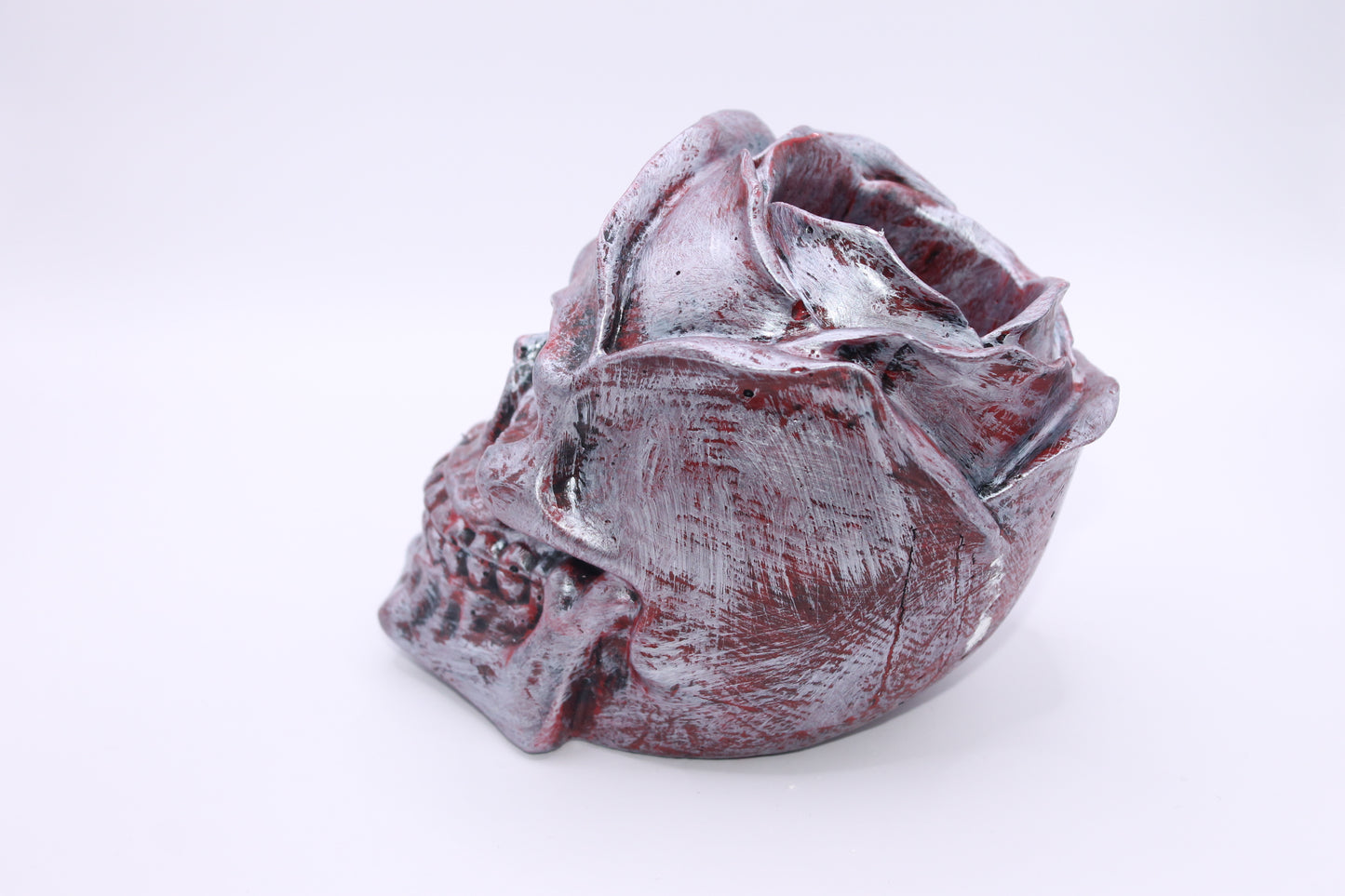 Crimson Curse Dreadful Elegance Skull Planter