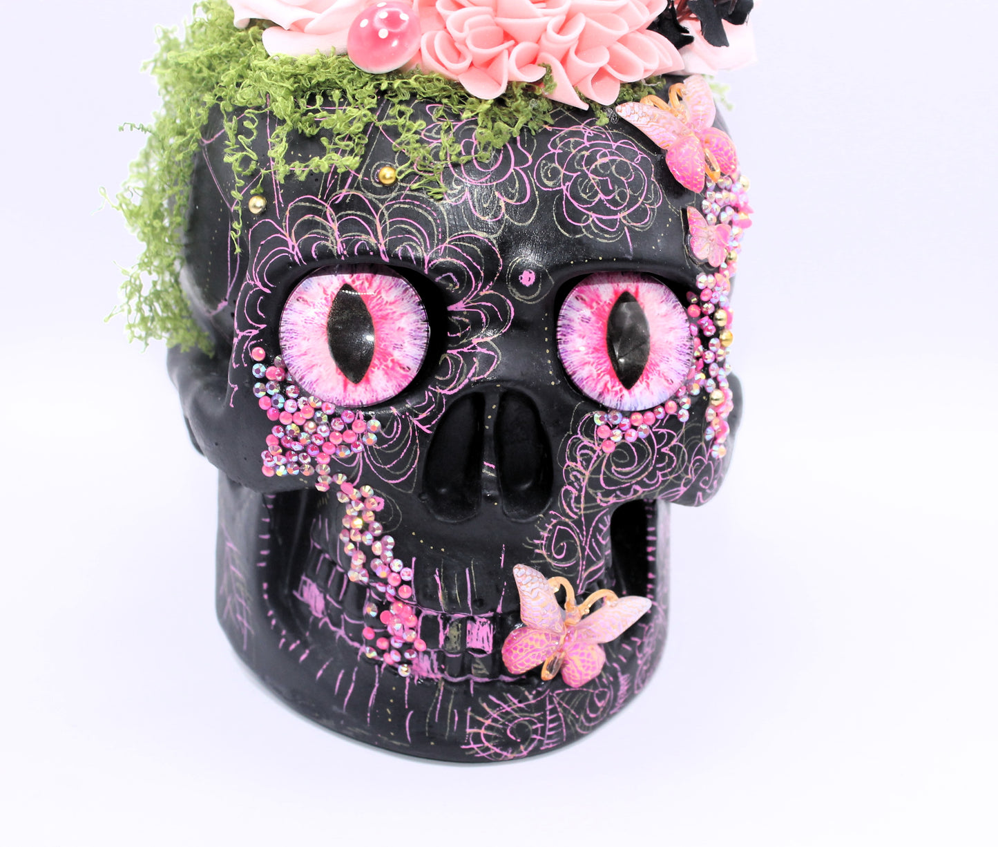 Rose Nocturne Skull Decor