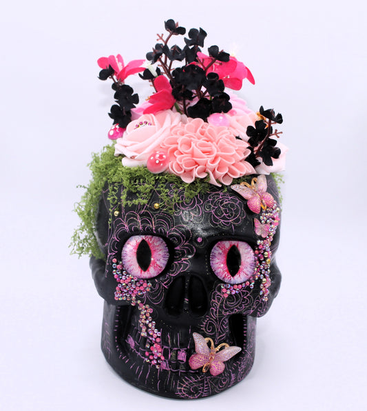 Rose Nocturne Skull Decor