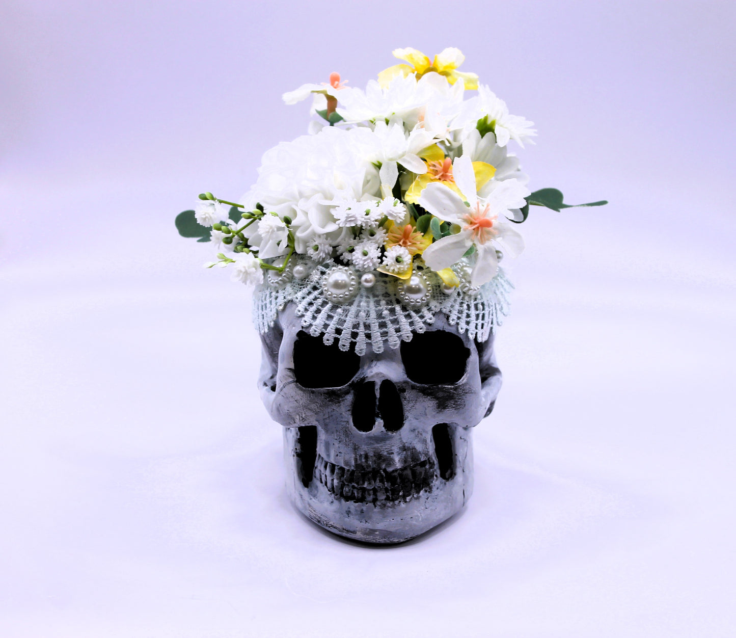 Death Becomes Her Skull Macabre Decor