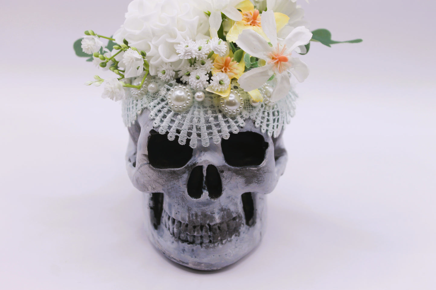 Death Becomes Her Skull Macabre Decor