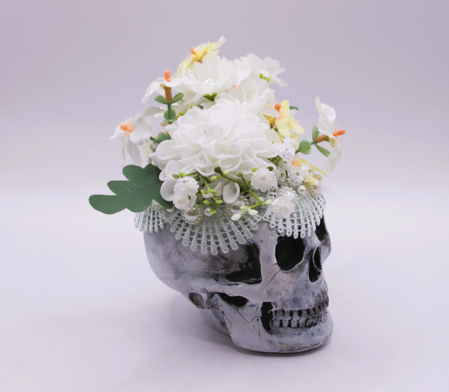 Death Becomes Her Skull Macabre Decor