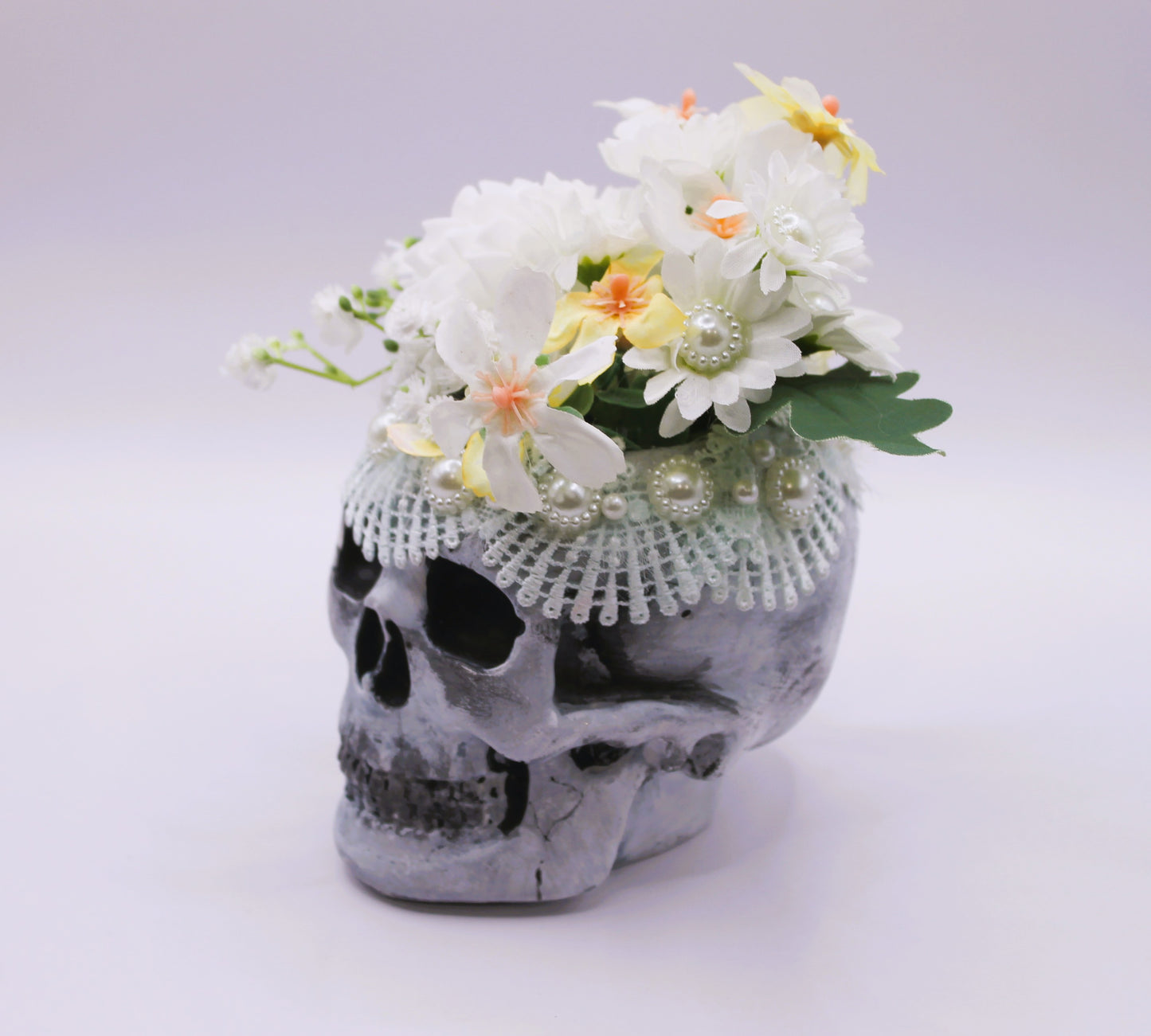 Death Becomes Her Skull Macabre Decor