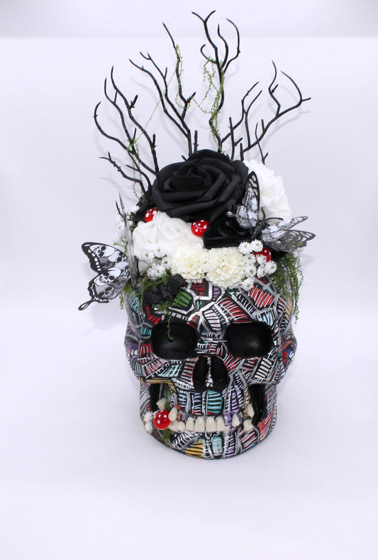 The Widow’s Bloom Skull Decor