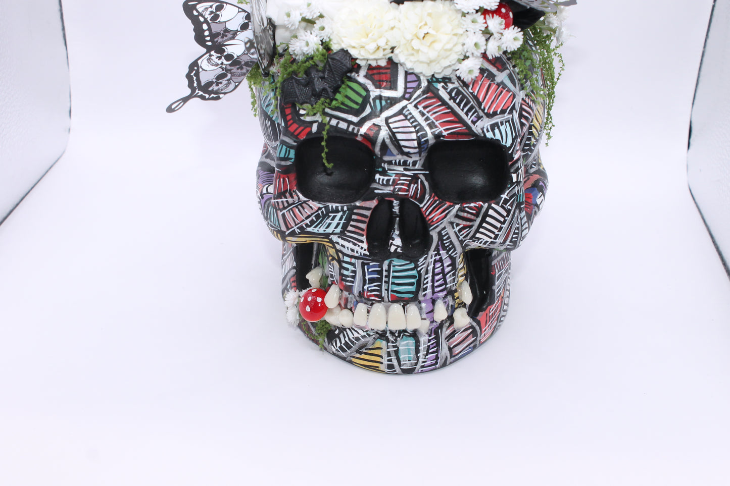 The Widow’s Bloom Skull Decor