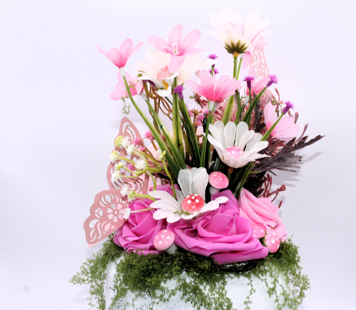 Bloom and Doom Skull Decor