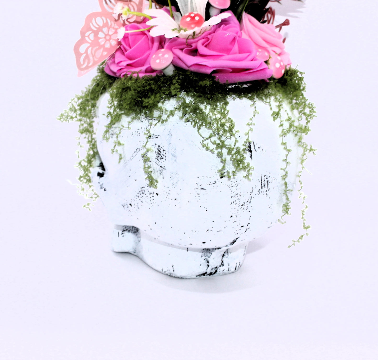 Bloom and Doom Skull Decor