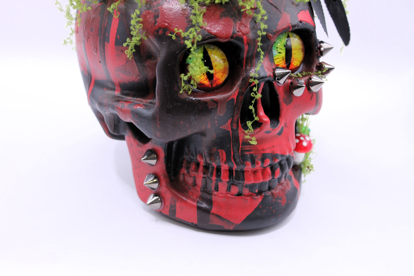 Bloom of the Damned Macabre Skull Decor