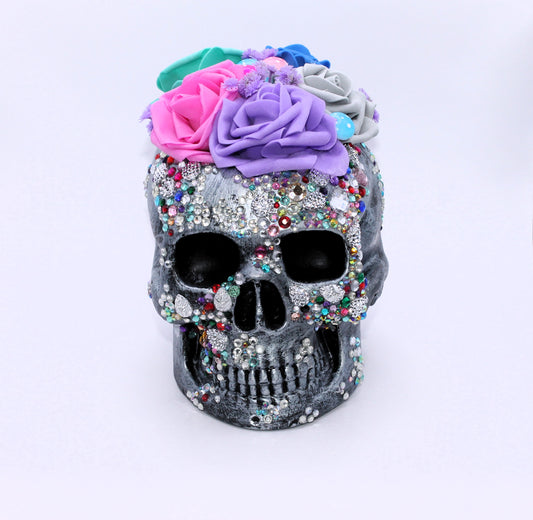 The Glittering Dead Skull Decor