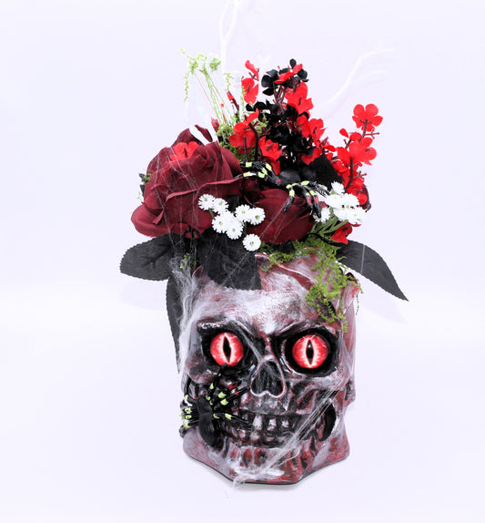 Venom in Bloom Skull Decor