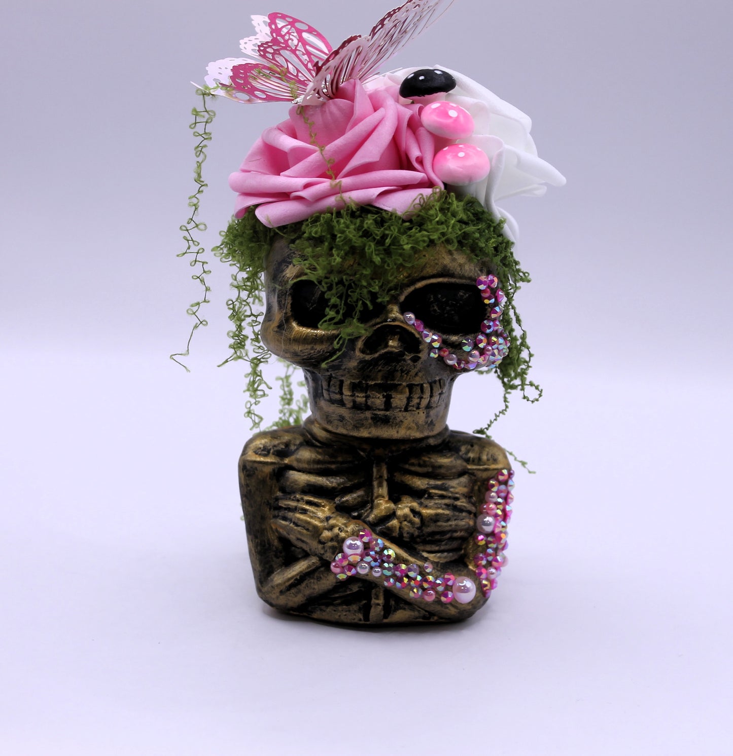 Rotten in Rhinestones soul cage decor