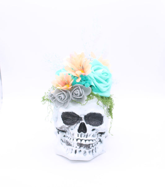 Pastel Remains Skull Decor