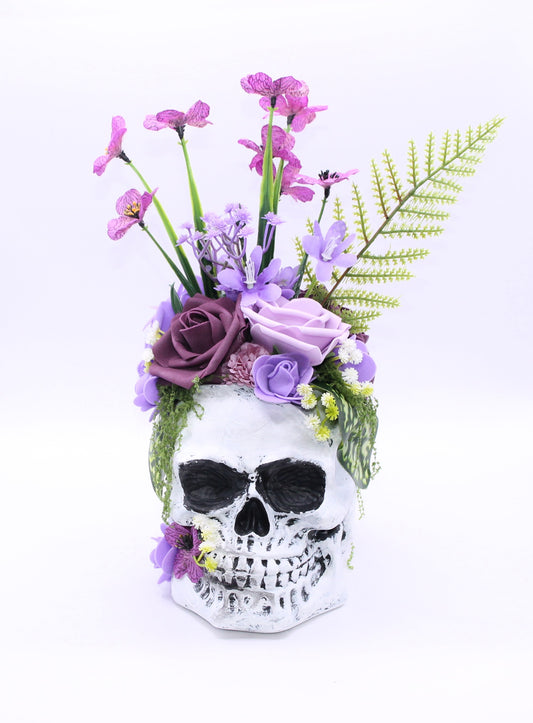 Whispers in Violet Skull Decor