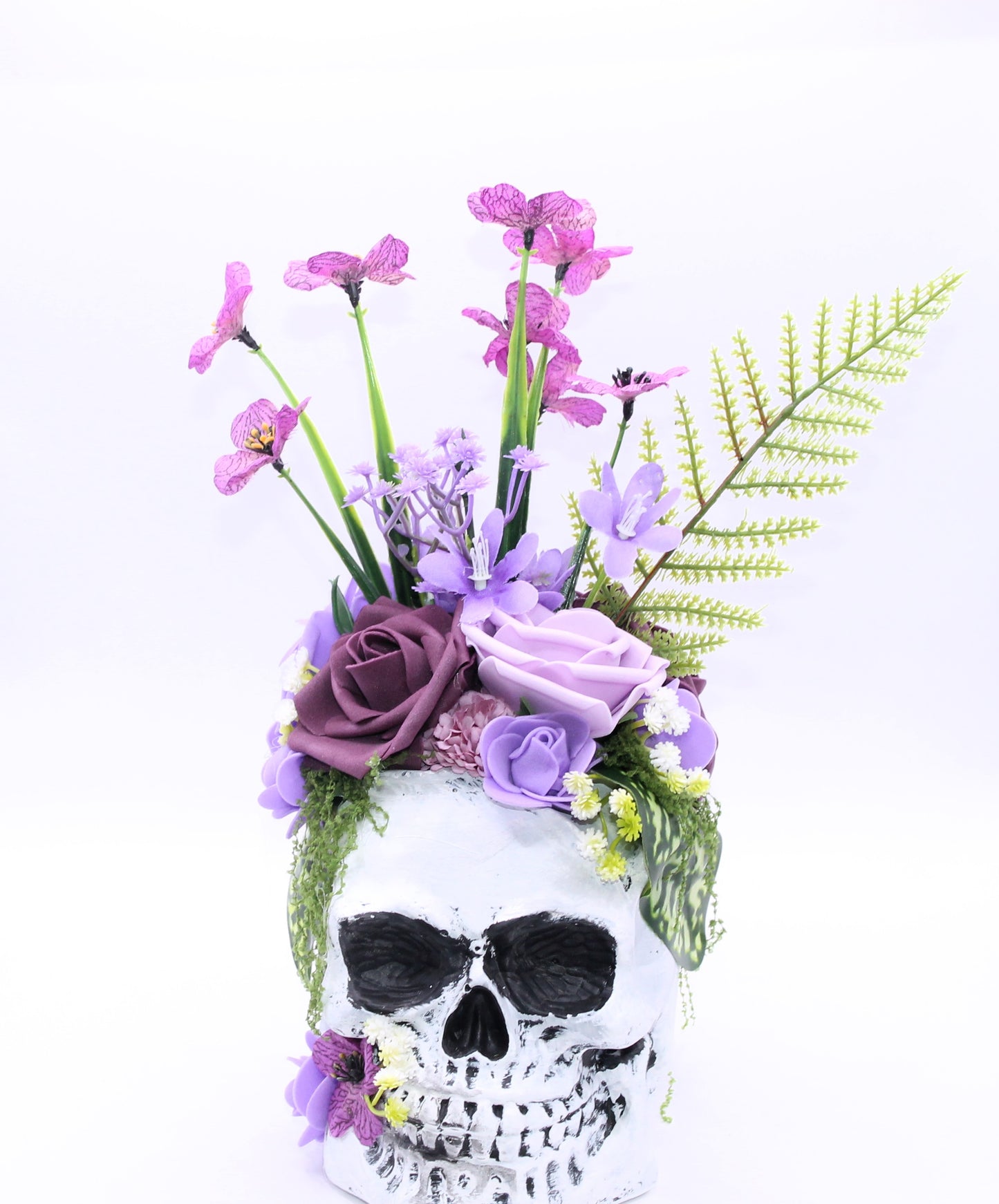 Whispers in Violet Skull Decor
