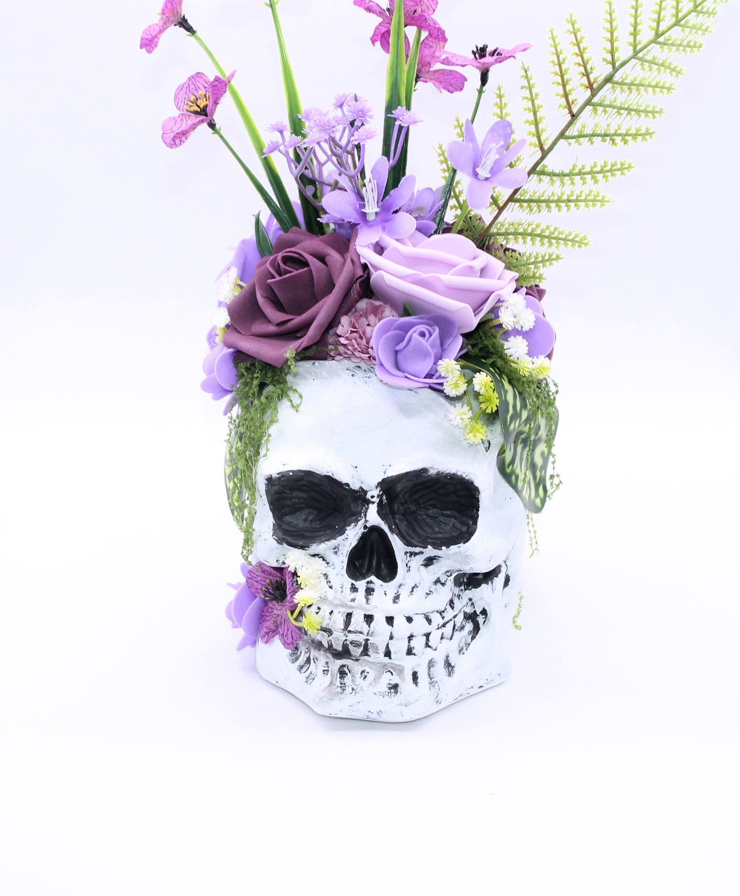 Whispers in Violet Skull Decor