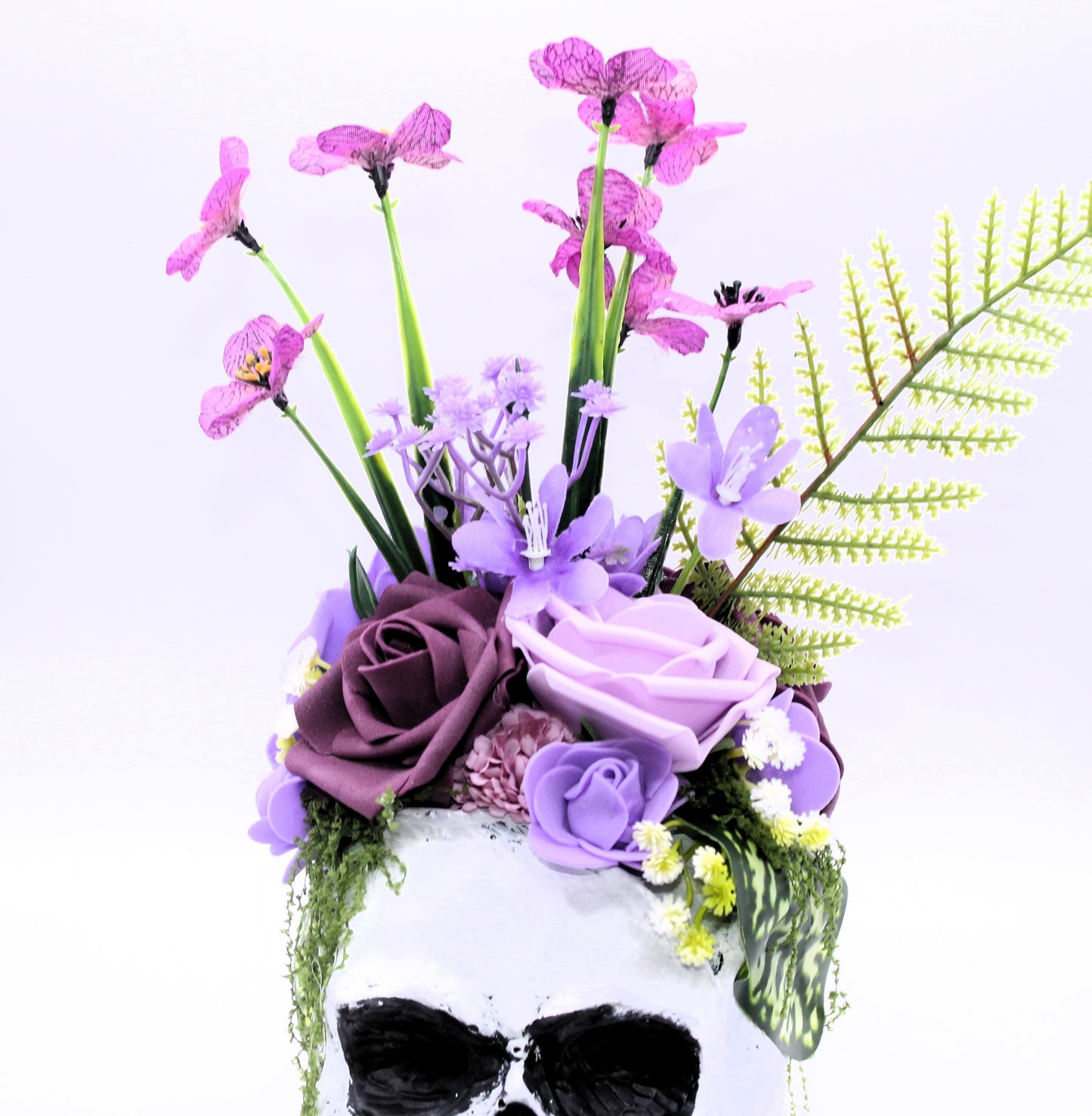Whispers in Violet Skull Decor