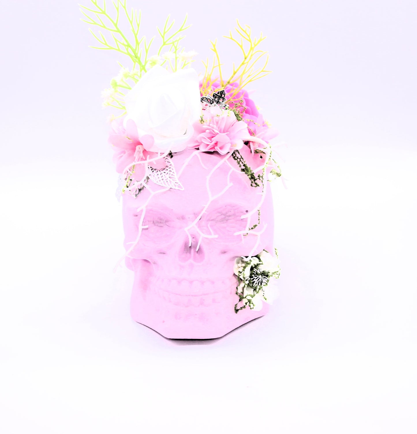 Petals of the Departed Skull Decor