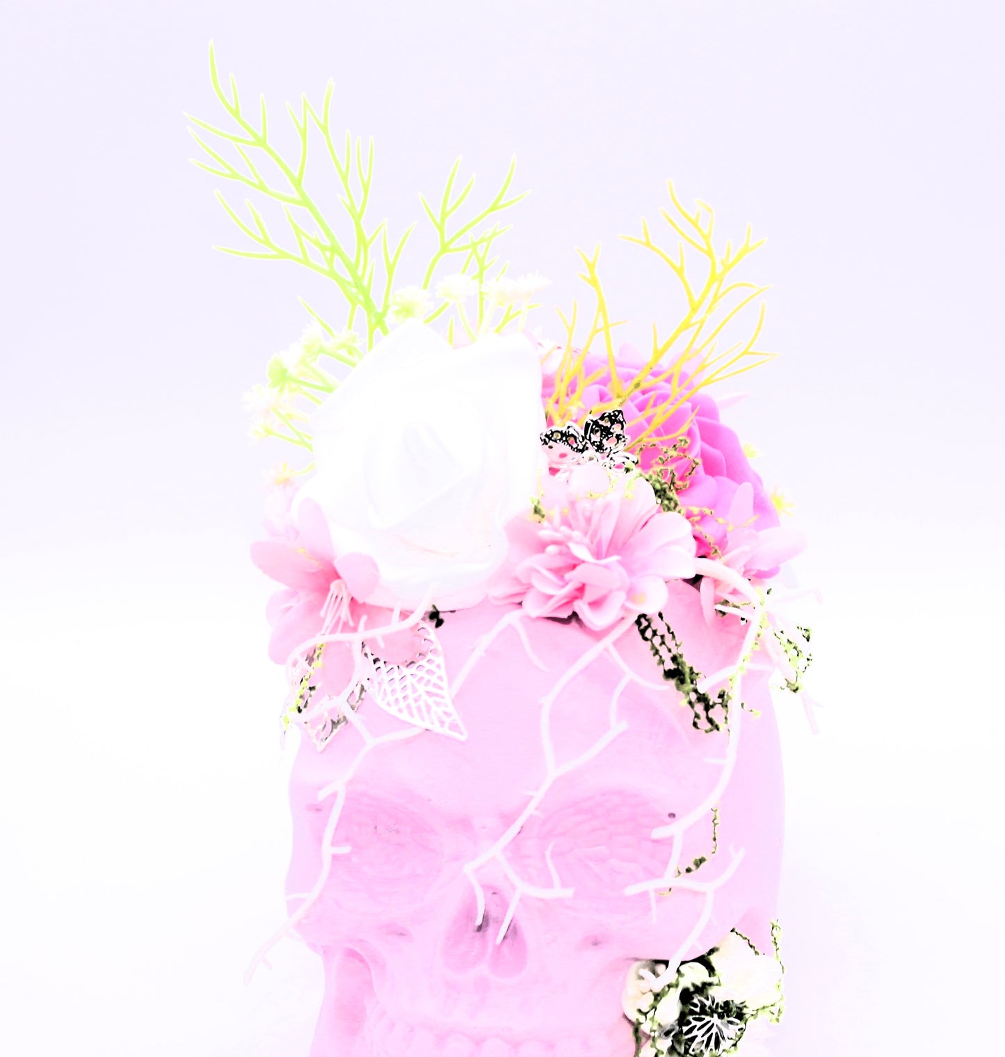Petals of the Departed Skull Decor