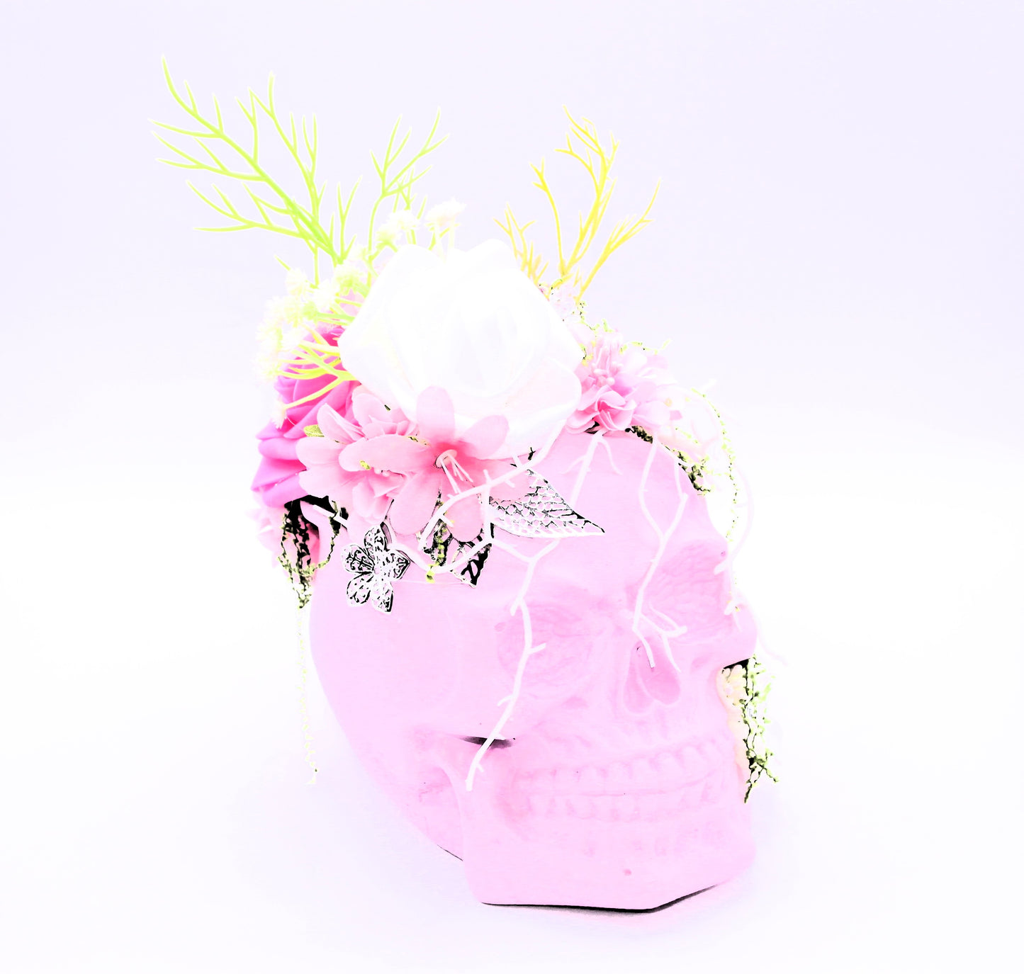 Petals of the Departed Skull Decor