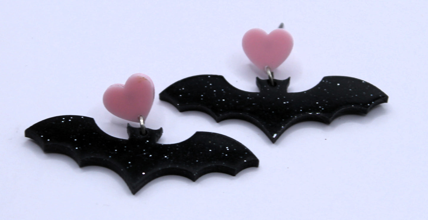 Pink Heart Bats
