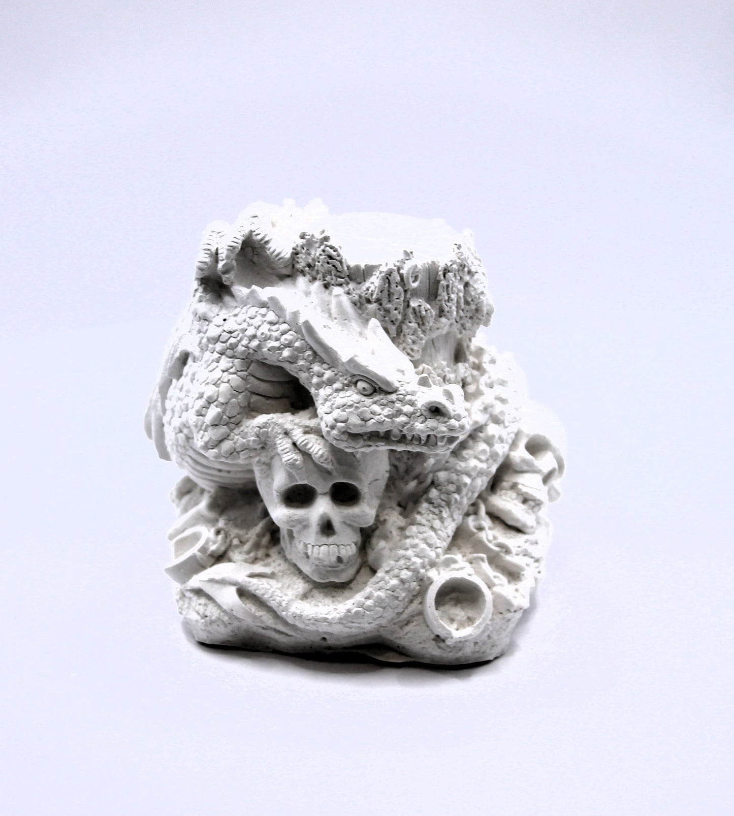 Skull fire Guardian raw dragon plaster mold