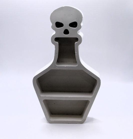 skull potion bottle shelf raw plaster mold
