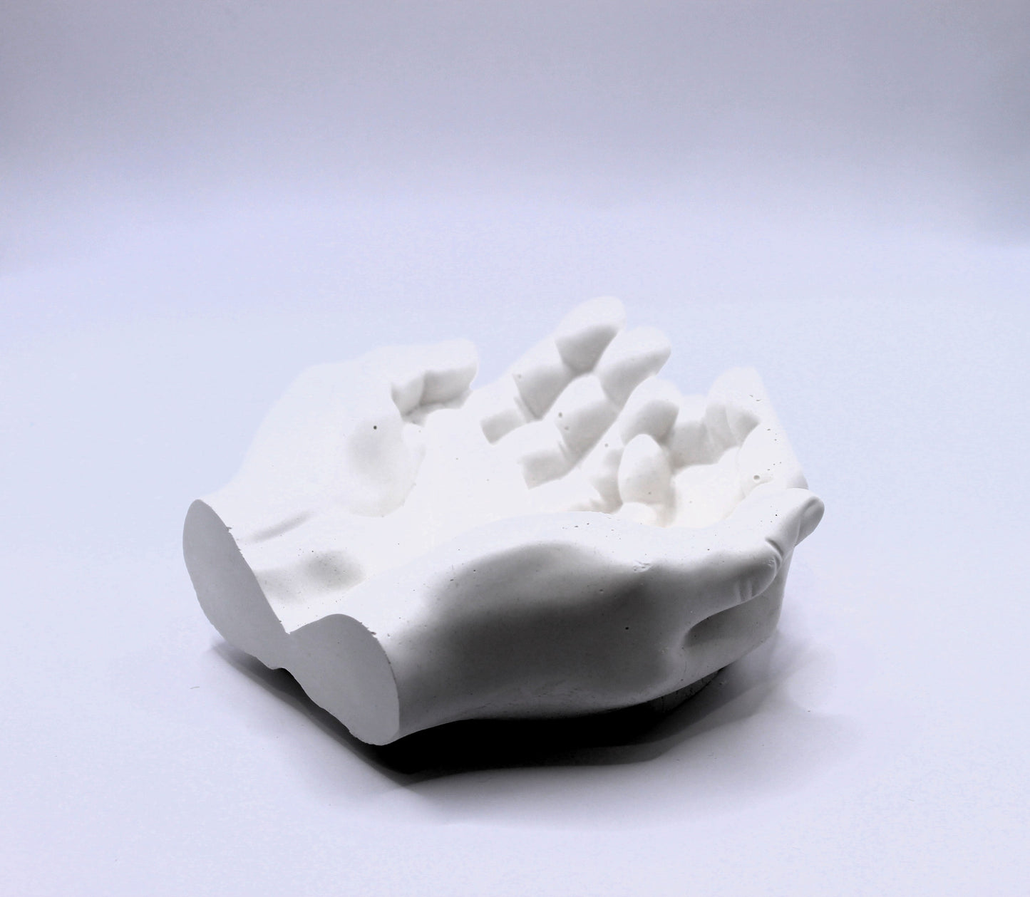 praying hands raw plaster mold