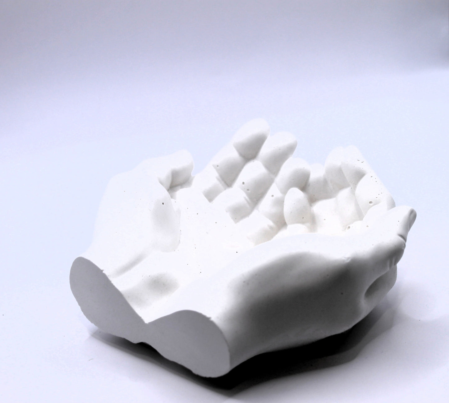 praying hands raw plaster mold