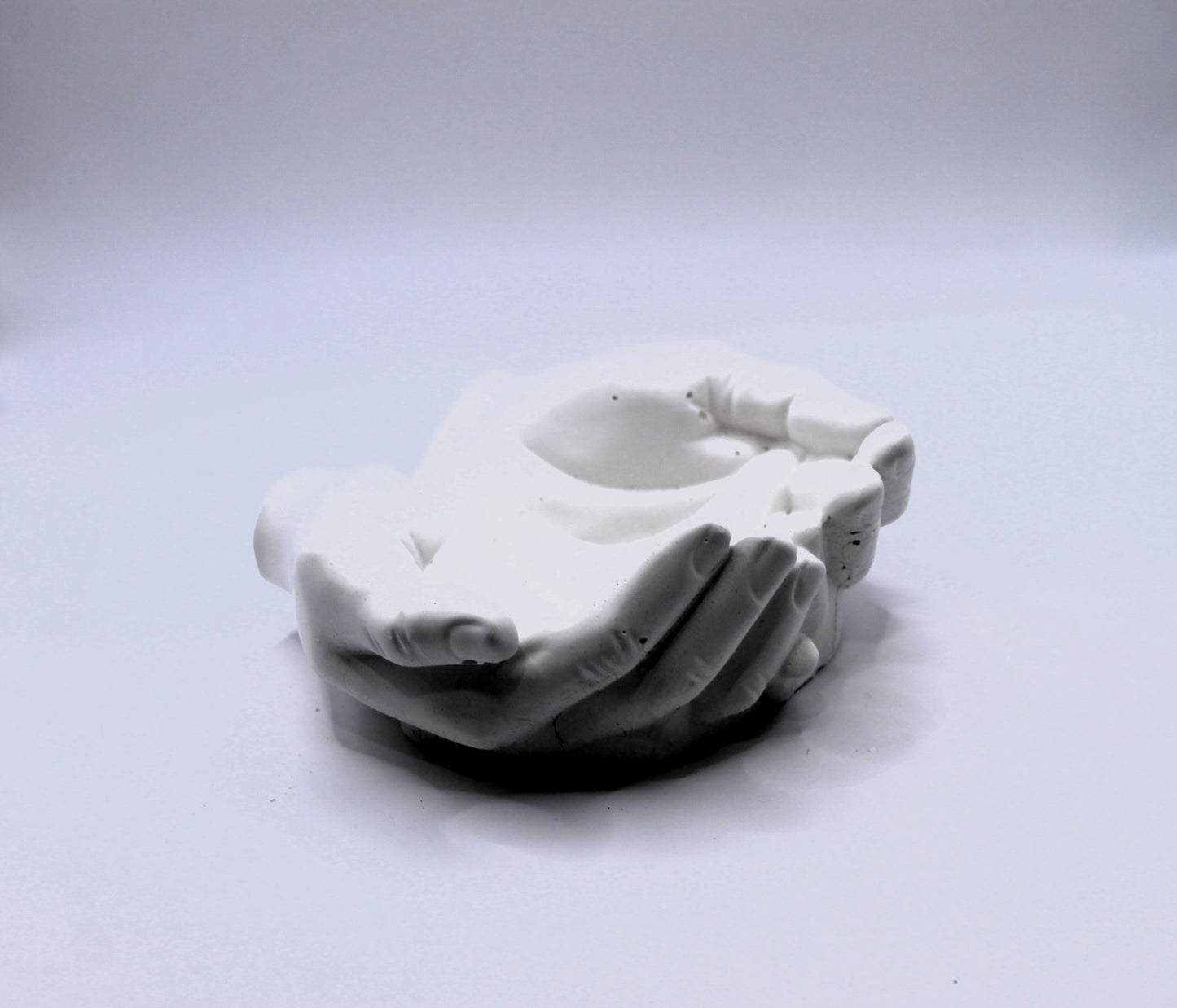 praying hands raw plaster mold